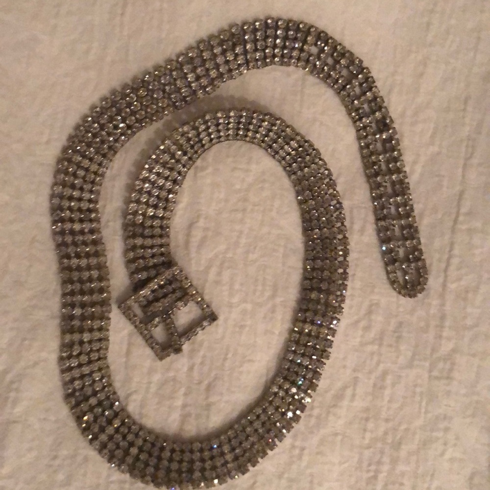 Vintage Rhinestone belt - Picture 3 of 3